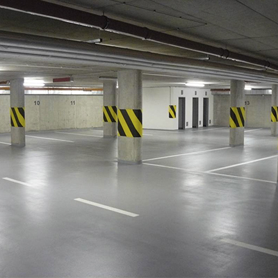 Faixa demarcatória de estacionamento em São Paulo